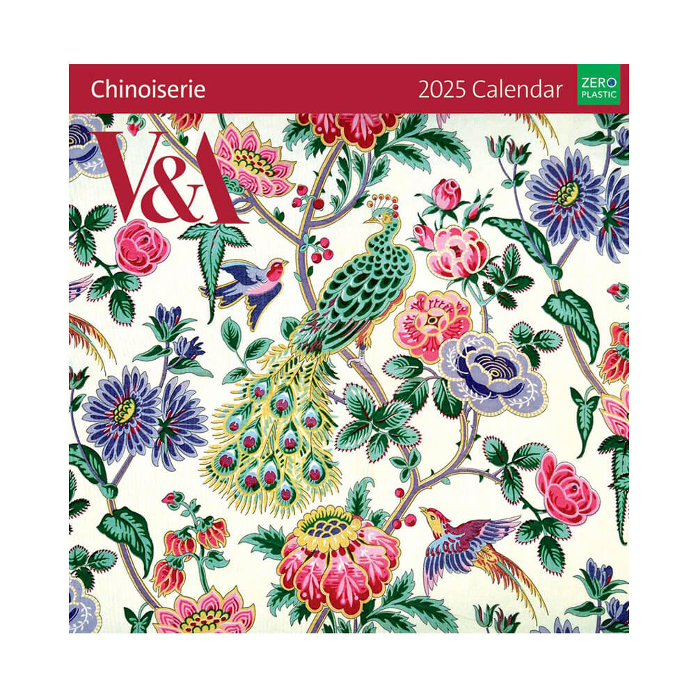 Museums & Galleries Chinoiserie Wall Calendar 2025